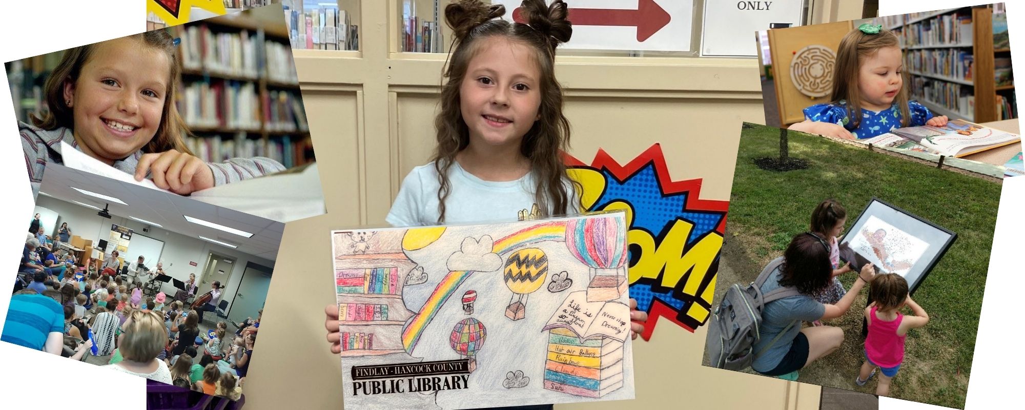 children enjoying the library