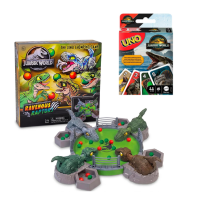 game with dinosaurs and deck of cards