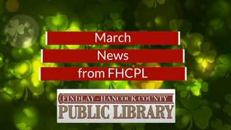 clovers with white text