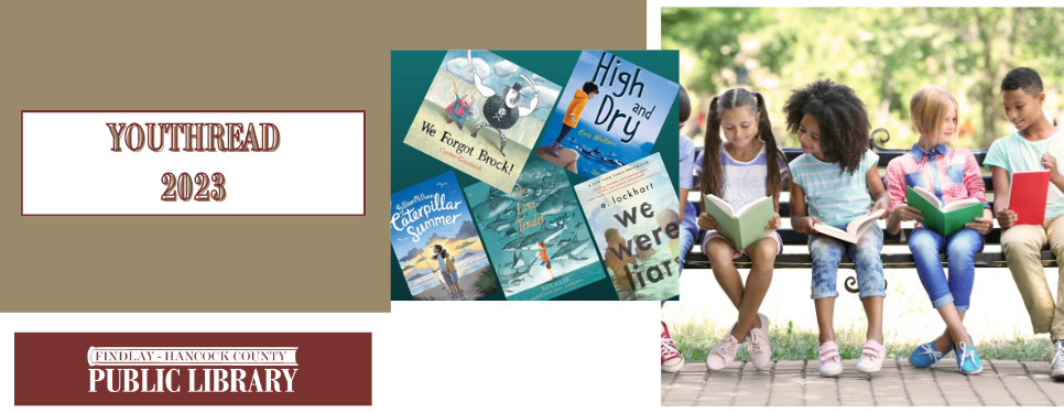 children on park bench reading