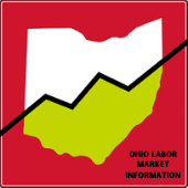 red background with state of ohio and arrow going up