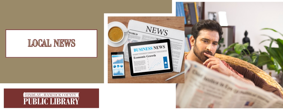 man reading newspaper