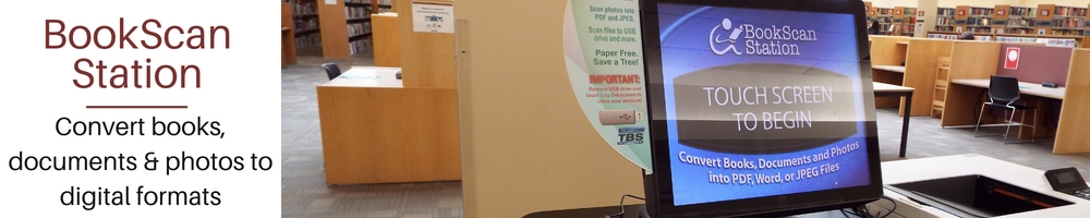 BookScan computer at the library