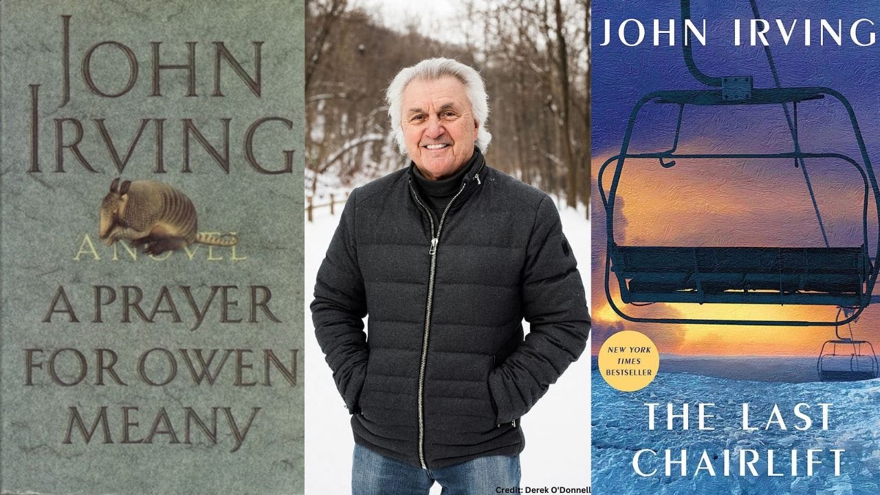 man in blue puffy jacket in the snow on book cover