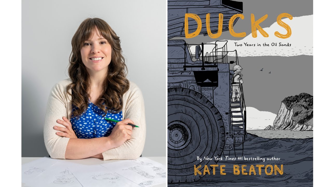 author and book cover showing large truck