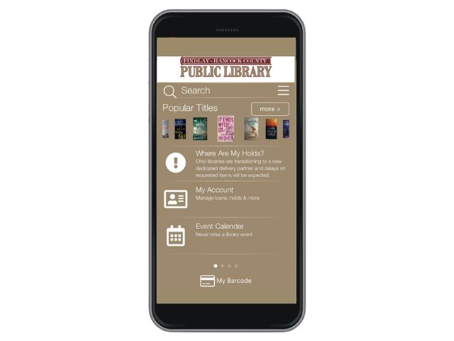 cell phone with app on screen